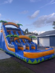 Tropical Twin Falls blue 19'